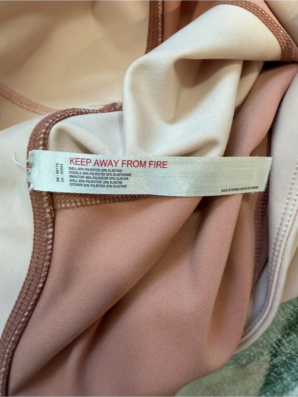 FP Movement Color Block Leggings Peach & Dusty Rose Large - Picture 9 of 10